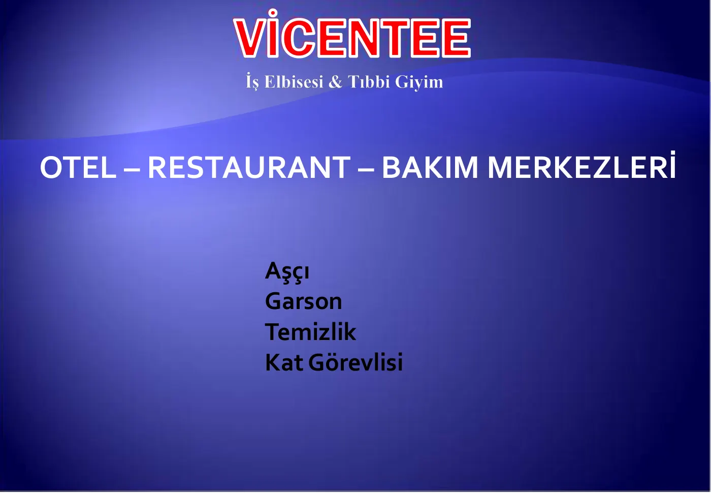 Vicentee Otel ve restoran kıyafetleri kataloğu, sayfa 2