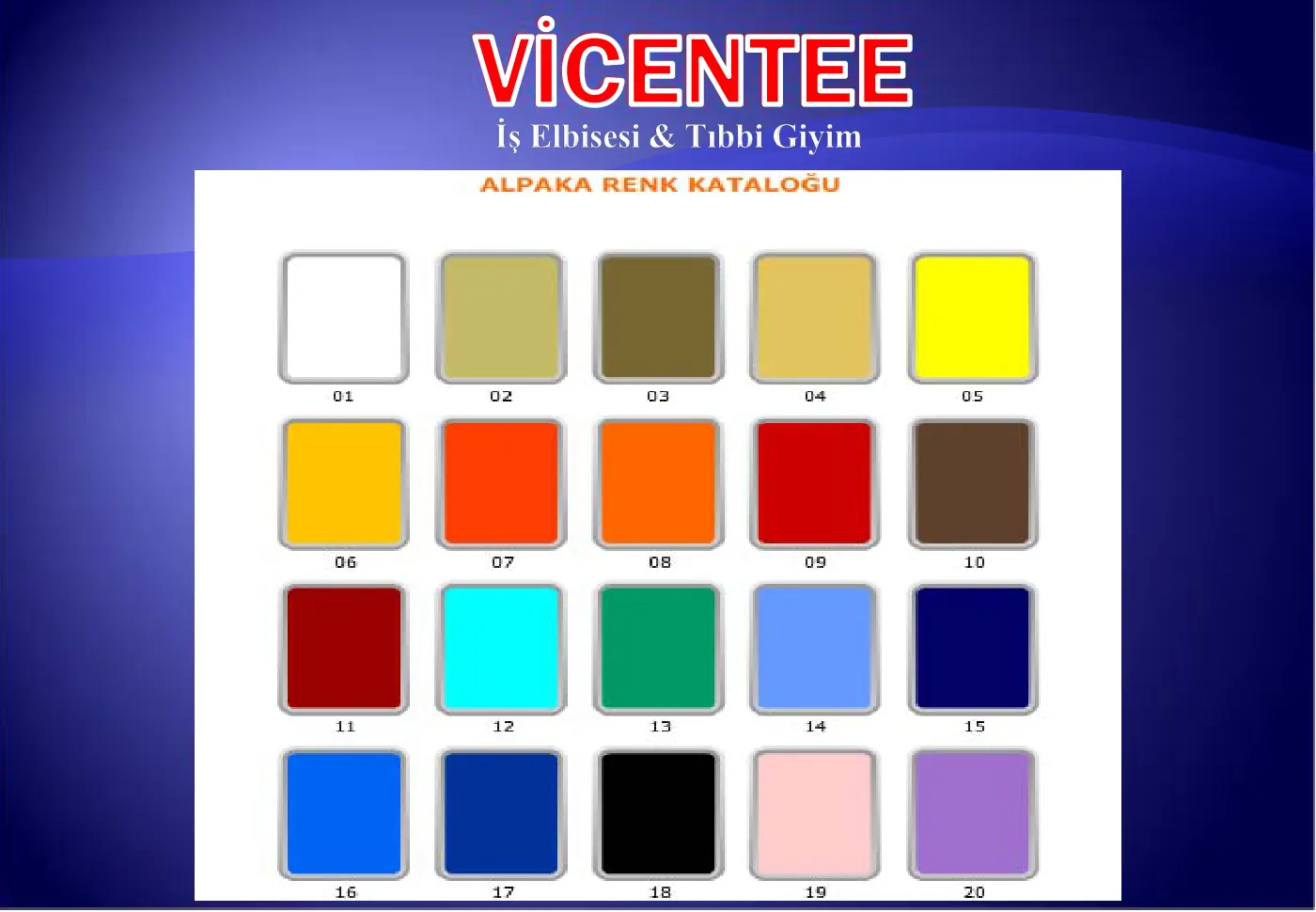 Vicentee Otel ve restoran kıyafetleri kataloğu, sayfa 3
