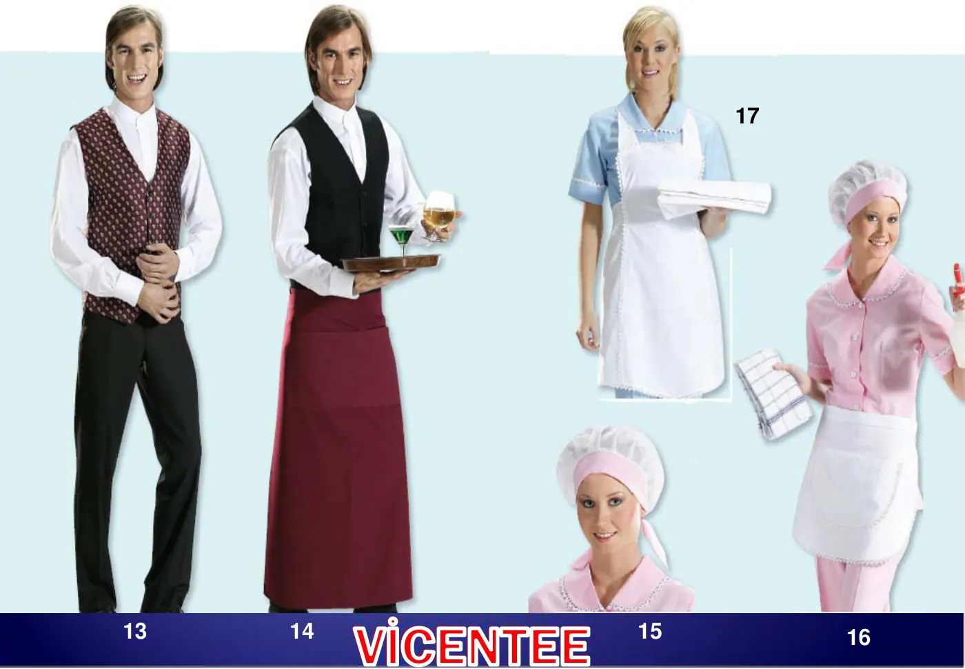 Vicentee Otel ve restoran kıyafetleri kataloğu, sayfa 9